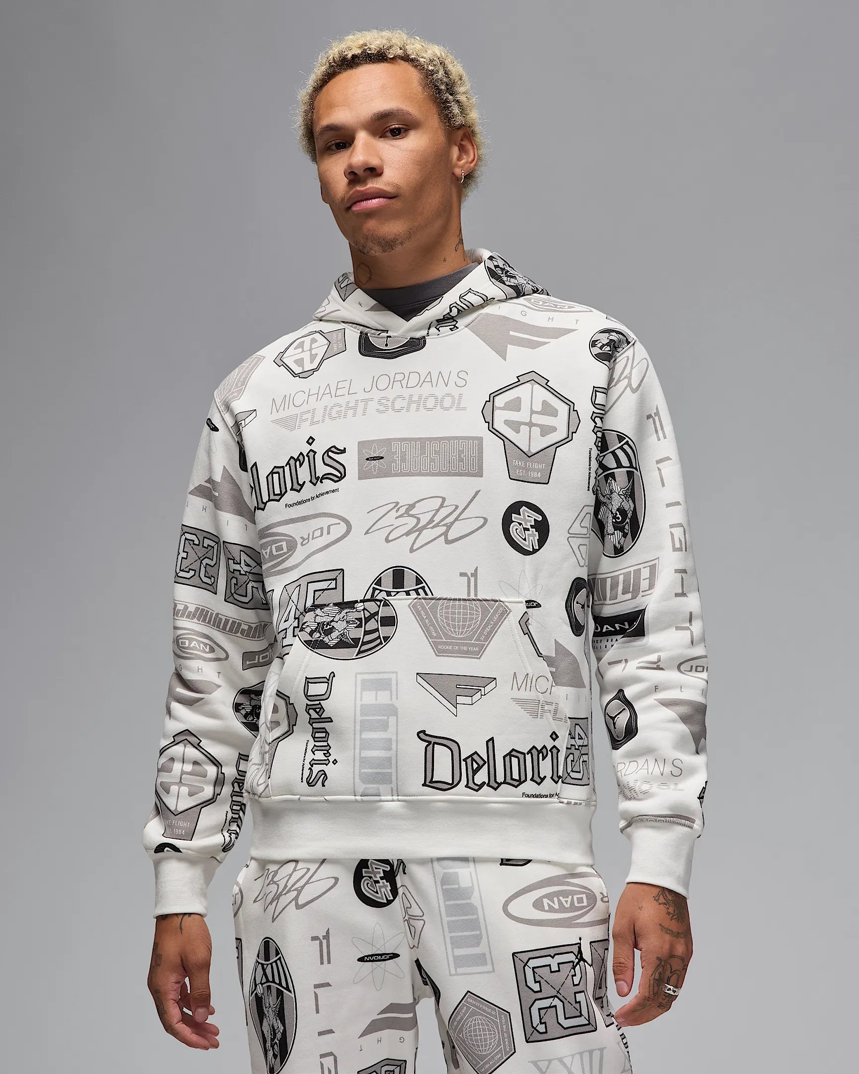 Image of Мъжки Суитшърт NIKE M J ESS AOP FLC PO - Ballistic-sport